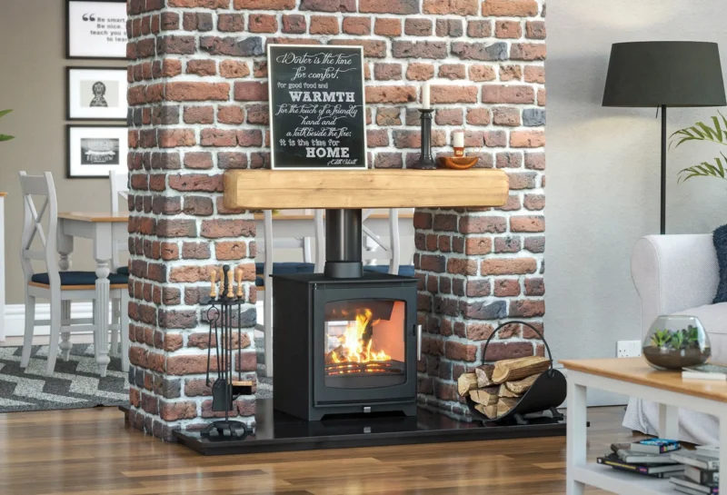 Henley Hazelwood Double Sided Wood Stove