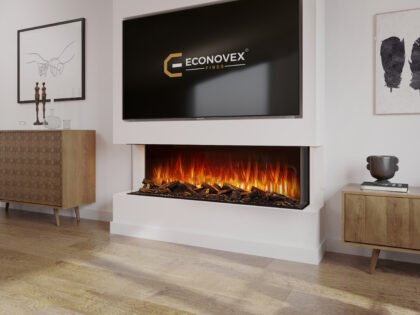 Econovex E1500 60” Panoramic 3 Sided Electric Fire