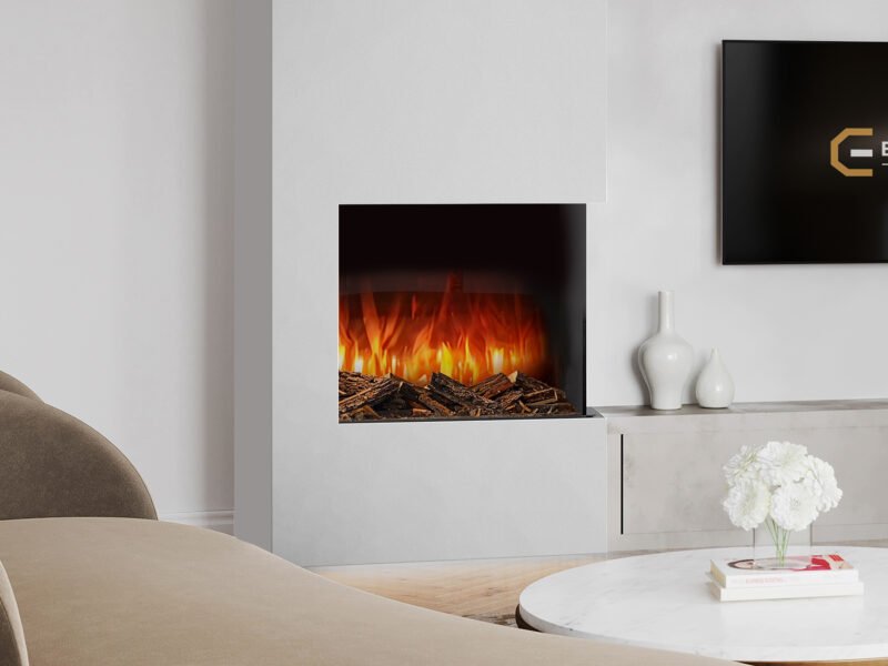 Econovex E914 36” 3 Sided Electric Fire - Image 2