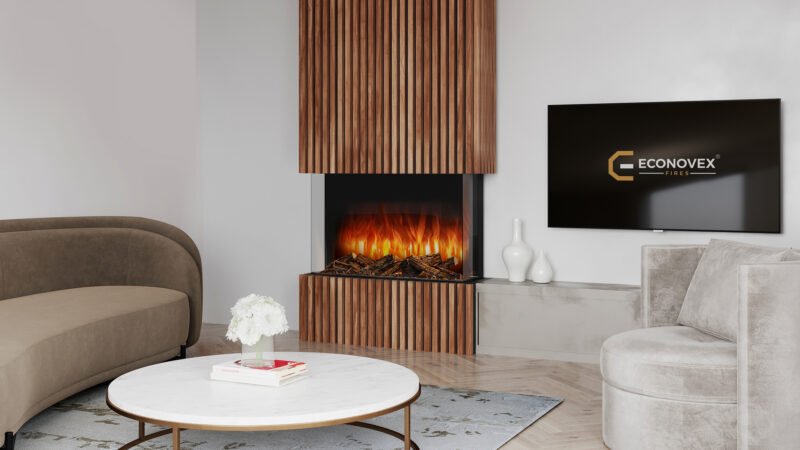 Econovex E914 36” 3 Sided Electric Fire