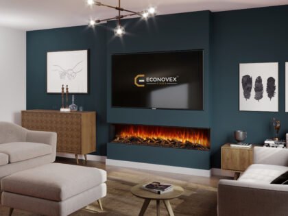 Econovex Slimline E1800 3 Sided Electric Fire
